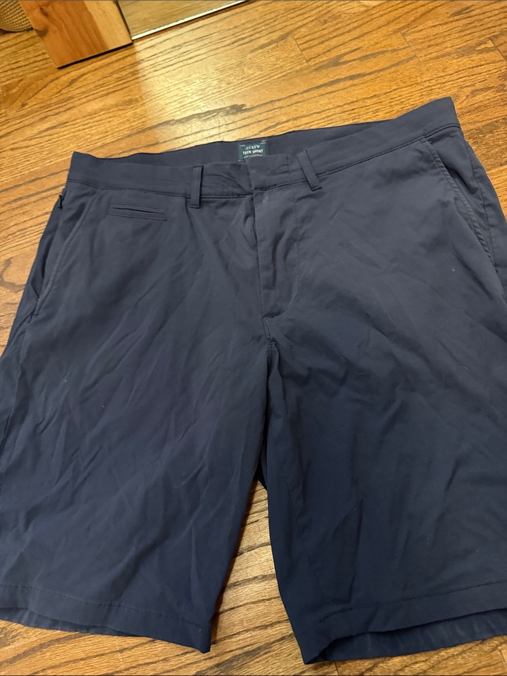J. Crew Men’s Flat Front Shorts — Navy Blue